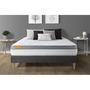 Ensemble Sommière-Matelas Memo Zen 160 × 200 CM – Mémoire de Forme, 26 cm, Gris