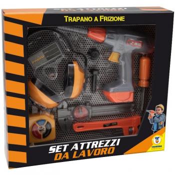 Set Attrezzi Teorema con Trapano a Frizione, 65687