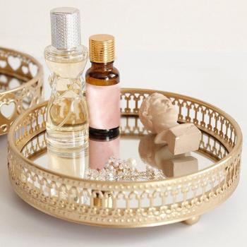 Plateau cosmétique multifonction en verre