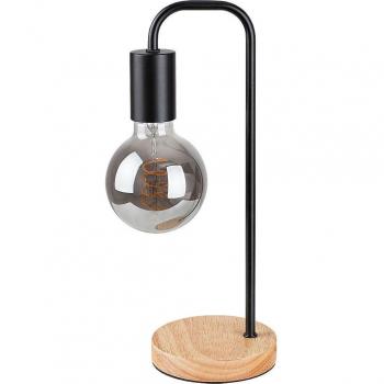 Lámpara de Mesa Estilo Industrial Bruno de Metal Negro E27