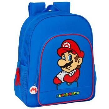 Mochila Super Mario Bros Junior 38 cm Adaptable