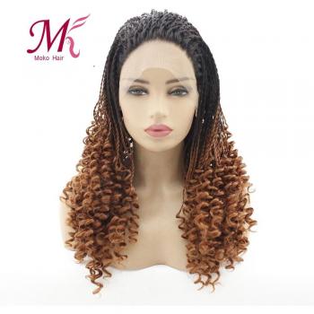 Moko Long Ombre 1B Brown 2X Twist Braided Wig