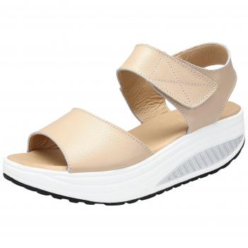Sneaker Fitness Donna con Zeppa Beige