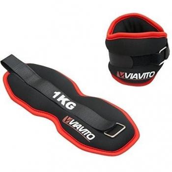 Tobillo con Peso Dual Viavito (Negro, 1 kg cada uno)