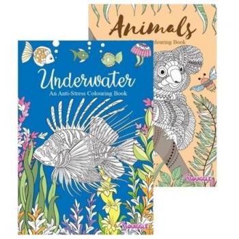 Adult Coloring Book: Animals and Underwater
