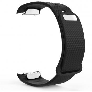 Cinturino Morbido in Silicone per Samsung Gear Fit2, MoKo, NERO