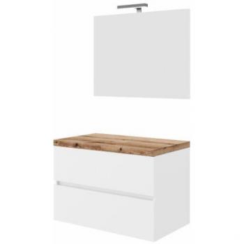 Mobile Bagno City Lucido e Rovere Fossile