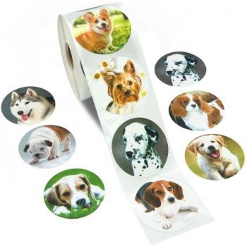 Cuaderno de Scrap Corgi con Etiquetas y Pegatinas para Niños