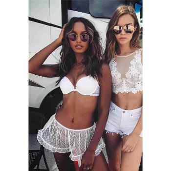 Tulle Pareo Trasparente per la Spiaggia – Angelsin 38