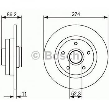 BOSCH 0 986 479 682 Disque de frein