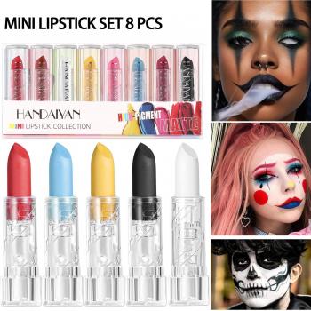 Handaiyan Halloween 8‑kleurige personaliseerbare lippenstiftset met matte, waterdichte coating