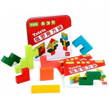 Wooden T Shape Tangram Puzzle for Kids