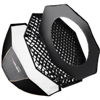 Walimex pro Octagon Softbox PLUS Orange Line Ø120cm ohne Adapter
