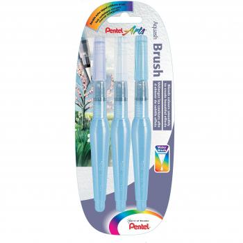 Pentel Arts Aquash Brush – Dreifach‑Set für feine, mittlere und breite Linien