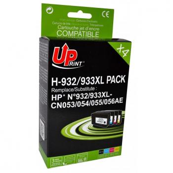 Kit UPRINT contenant 4 cartouches compatibles avec les modèles HP 932XL et HP 933XL