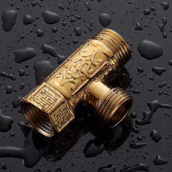 Luxury Gold Brass Toilet Filling Triangle Valve 1/2 x 1/2