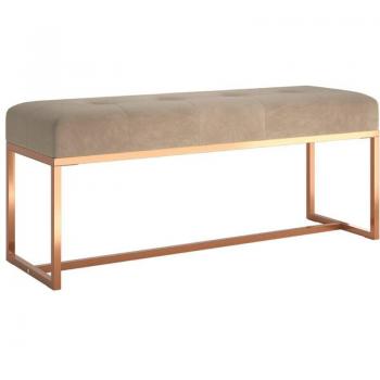 Panca Contemporanea Beige Velluto DEC024701