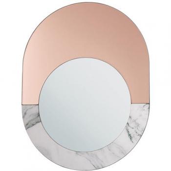 Miroir Décoratif Rose Doré 65 cm RETY