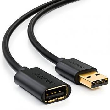 DeleyCON Hochgeschwindigkeits-USB-Verlängerungskabel 1m