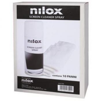 NILOX KIT PULIZIA MONITOR con 1 spray e 10 panni antigraffio