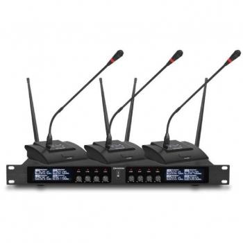 Kit UHF Rondson BE‑20CONF avec 8 micros de pupitre
