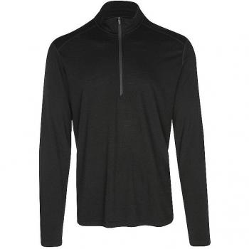 Merino 200 Oasis Herren Half-Zip Long Shirt – Schwarz – Größe L – SKU IBB04367