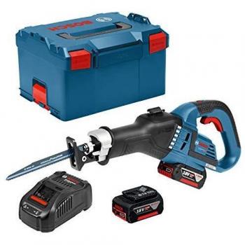 Bosch GSA 18V-32 Akku-Säbelsäge mit 2 x 5,0 Ah Li-Ion Akkus