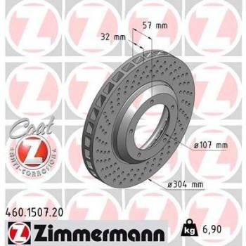 Fatia de Travão ZIMMERMANN 460.1507.20