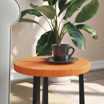 VidaXL Solid Wood Round Table Top Ø30 cm Waxed Brown Pine