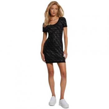Robe Guess 4G Strass Noir XL