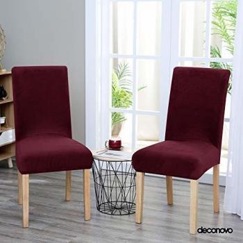 Dual Wine‑Red Chair Sheets – Silver