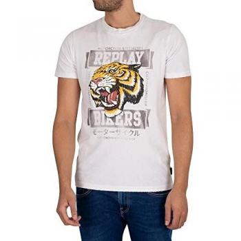 Camiseta de Hombre Replay M6022 Blanca