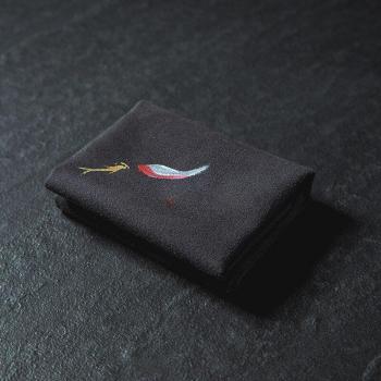 Accessoire de cérémonie de thé – serviette brodée Vintage