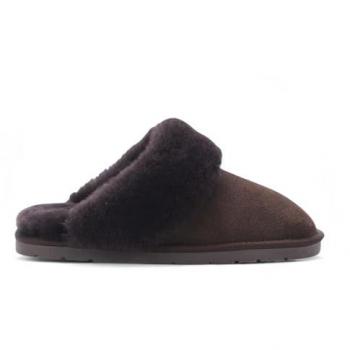 Infinity Leather Premium Sheepskin Winter Mules – Luna Brown, Women's 5