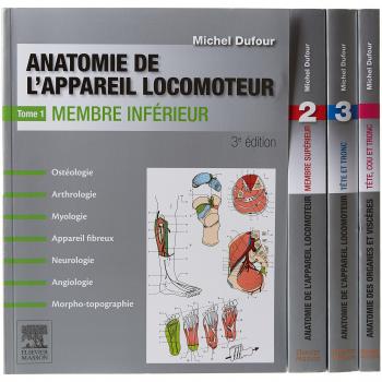 Anatomie de l'appareil locomoteur. Anatomie des organes et des viscères. Pack des 4 tomes