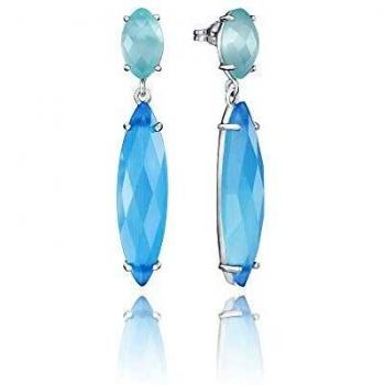 Pendientes Colgantes de Mujer Viceroy 9028E000-43 en Plata y Cristal