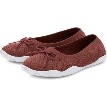 LASCANA Damen Halbschuhe Ballerinas, superleicht und vegan