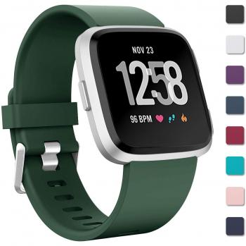 Zekapu Silicone Sport Band for Fitbit Versa/Fitbit Versa Lite, Small (5.5