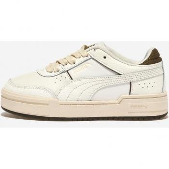Puma CA Pro Winter Sports Boot in Warm White/Dark Olive 235