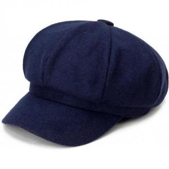 Béret rétro octogonal pour femme