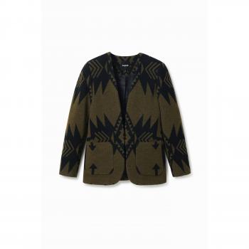 Desigual Blazer Slim Azul de Lana y Botones