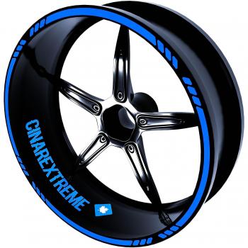 4-delige Azurblau Wielenrand Tape met Gestippeld Patroon CinarExtreme