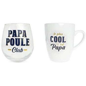 Coffret Verre et Tasse pour Papa
