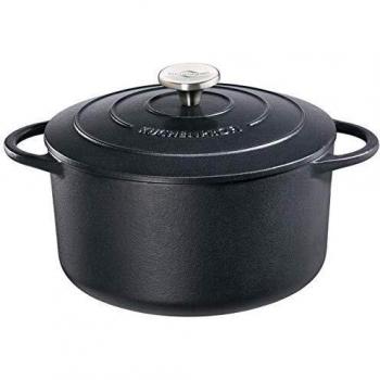Tavolozza di cucina in ghisa nera 24 cm provenzale