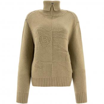 Burberry Beige Cashmere Knit Sweater, female, Size: M