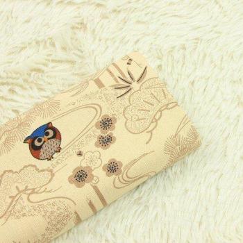 Sac & Oreiller Hibou 110x45cm – Tissu Fleuré Maison