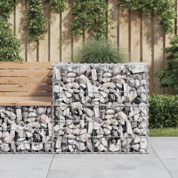 Panier de gabions en fer galvanisé 70x70x65 cm