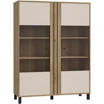 FORTE Highboard „Killarney“ – Metallrahmen, Dekorfolie, Soft Close