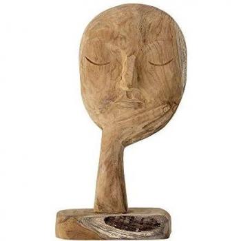Bloomingville Elegante Kopf Skulptur aus Holz