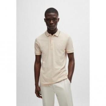BOSS Green Herren Poloshirt Slim Fit Weiß
